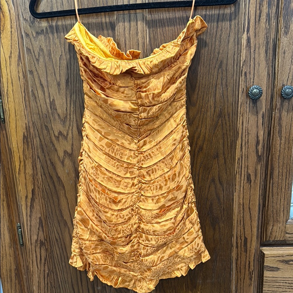 Orange Mini Dress